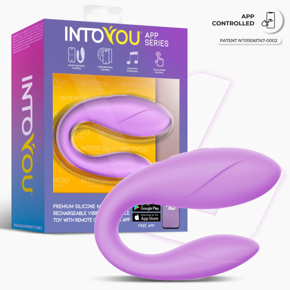 Сиреневый интерактивный вибромассажёр для пар Couple Toy Lavender Сиреневый интерактивный вибромассажёр для пар Couple Toy Lavender
