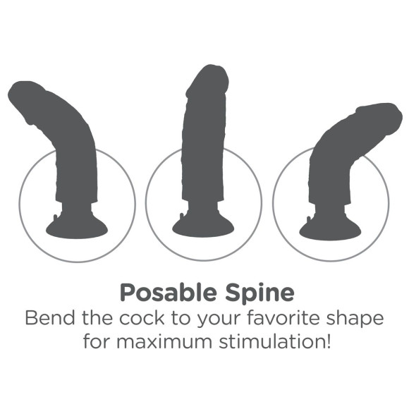 Вибромассажер телесного цвета 7 Vibrating Cock - 20 см. Вибромассажер телесного цвета 7 Vibrating Cock - 20 см.
