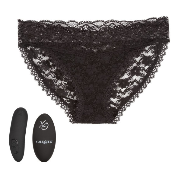 Черные кружевные трусики с вибромассажером Remote Control Panty Set L/XL Черные кружевные трусики с вибромассажером Remote Control Panty Set L/XL
