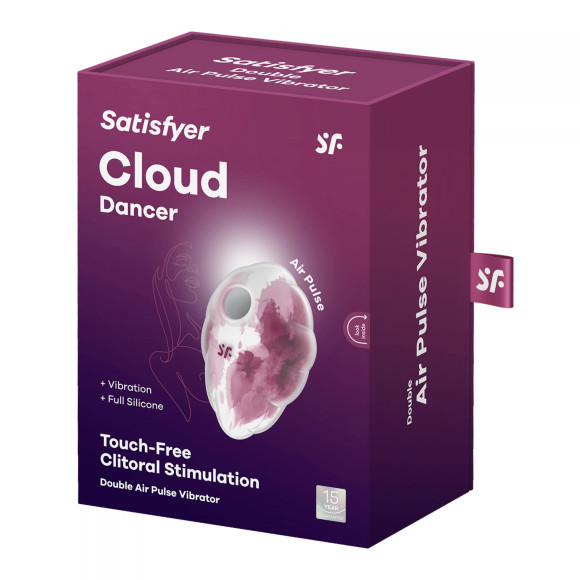 Малиновый вакуум-волновой клиторальный вибростимулятор Cloud Dancer Малиновый вакуум-волновой клиторальный вибростимулятор Cloud Dancer