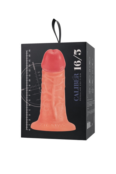 Телесный фаллоимитатор с присоской RealStick CALIBER - 16 см. Телесный фаллоимитатор с присоской RealStick CALIBER - 16 см.