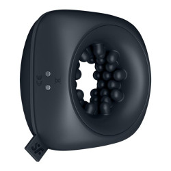 Черный мужской вибромассажер Ring Stroker Черный мужской вибромассажер Ring Stroker