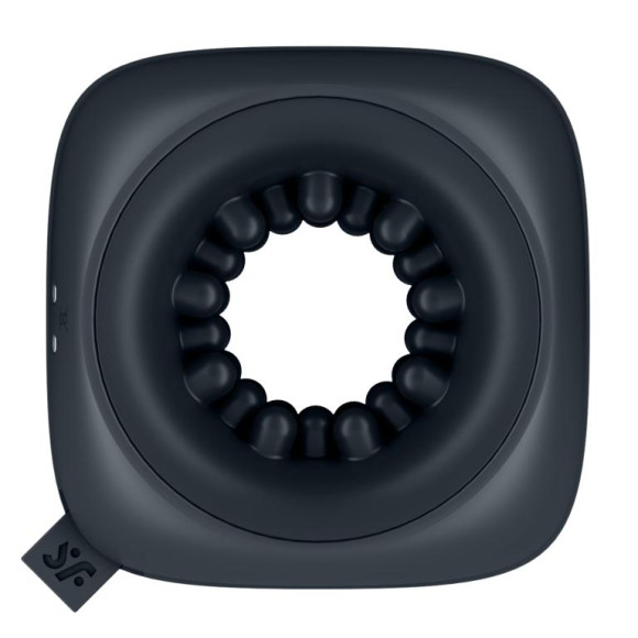 Черный мужской вибромассажер Ring Stroker Черный мужской вибромассажер Ring Stroker