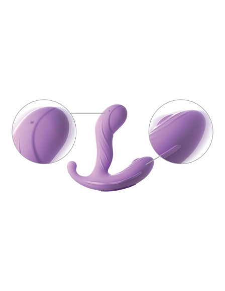 Сиреневый вибратор для зоны G с пультом ДУ G-Spot Stimulate-Her Сиреневый вибратор для зоны G с пультом ДУ G-Spot Stimulate-Her