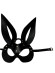 Черная кожаная маска зайки Miss Bunny Черная кожаная маска зайки Miss Bunny