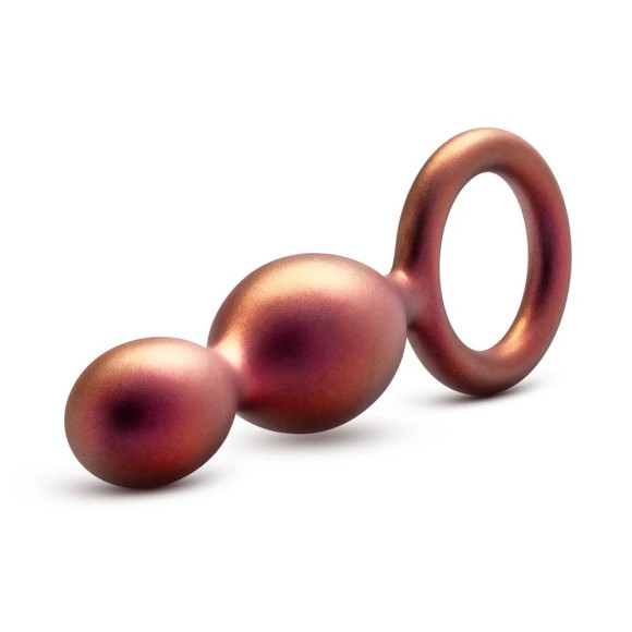 Коричневый анальный стимулятор Duo Loop Copper Anal Plug - 13,3 см. Коричневый анальный стимулятор Duo Loop Copper Anal Plug - 13,3 см.