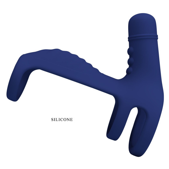 Синяя вибронасадка на пенис Vibrating Penis Sling Синяя вибронасадка на пенис Vibrating Penis Sling