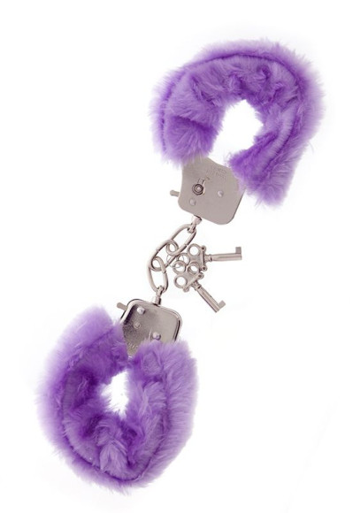 Фиолетовые меховые наручники METAL HANDCUFF WITH PLUSH LAVENDER Фиолетовые меховые наручники METAL HANDCUFF WITH PLUSH LAVENDER