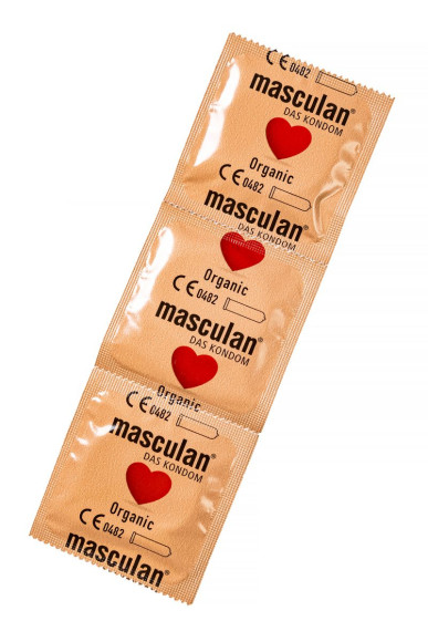 Экологически чистые презервативы Masculan Organic - 3 шт. Экологически чистые презервативы Masculan Organic - 3 шт.
