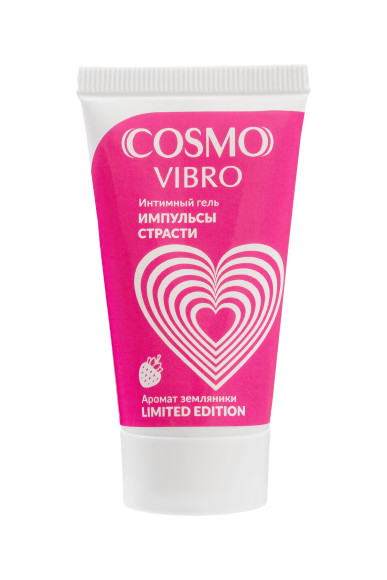 Возбуждающий гель на водно-силиконовой основе Cosmo Vibro с ароматом земляники - 25 гр. Возбуждающий гель на водно-силиконовой основе Cosmo Vibro с ароматом земляники - 25 гр.