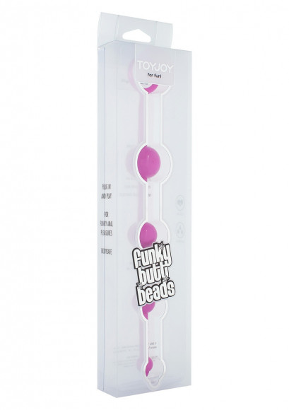 Лиловая анальная цепочка FUNKY BUTT BEADS 