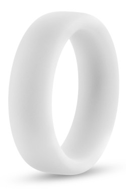 Белое люминесцентное эрекционное кольцо Silicone Glo Cock Ring Белое люминесцентное эрекционное кольцо Silicone Glo Cock Ring