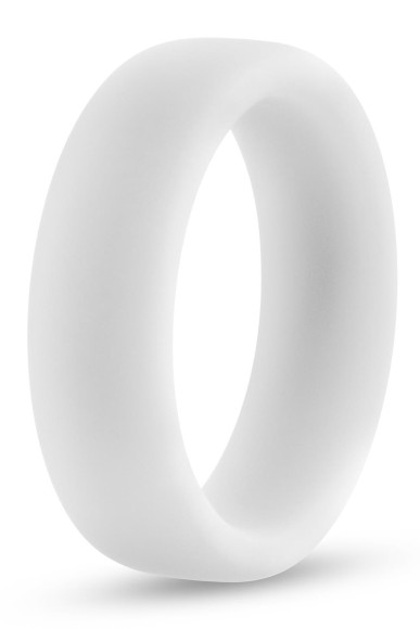 Белое люминесцентное эрекционное кольцо Silicone Glo Cock Ring Белое люминесцентное эрекционное кольцо Silicone Glo Cock Ring
