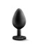 Черная анальная втулка с прозрачным кристаллом Bling Plug Medium - 8,2 см. Черная анальная втулка с прозрачным кристаллом Bling Plug Medium - 8,2 см.