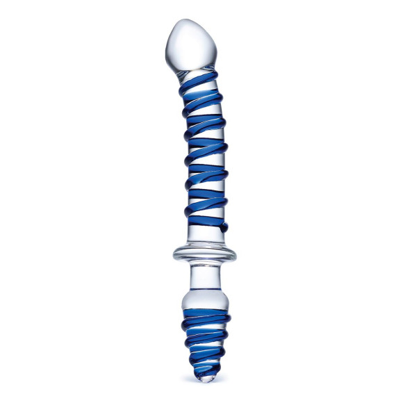 Двусторонний фаллоимитатор с анальной пробкой Mr. Swirly Dildo & Butt Plug - 25 см. Двусторонний фаллоимитатор с анальной пробкой Mr. Swirly Dildo & Butt Plug - 25 см.