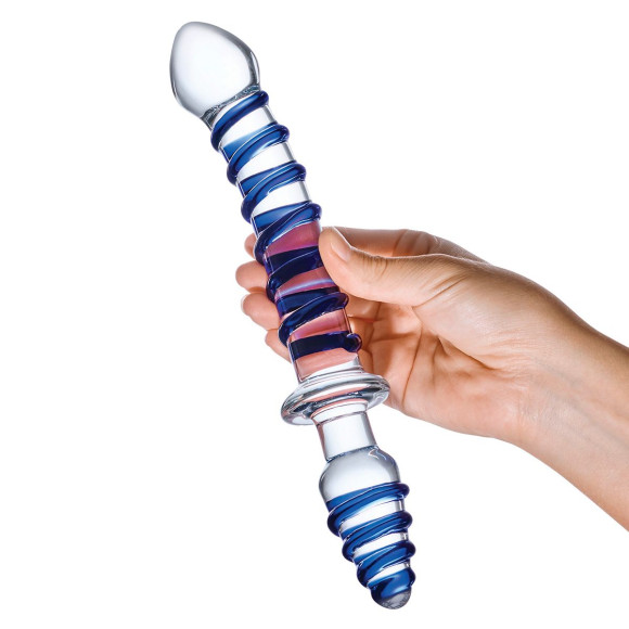 Двусторонний фаллоимитатор с анальной пробкой Mr. Swirly Dildo & Butt Plug - 25 см. Двусторонний фаллоимитатор с анальной пробкой Mr. Swirly Dildo & Butt Plug - 25 см.