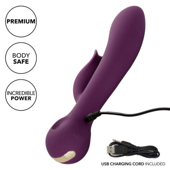 Фиолетовый вибратор-кролик Desire - 22,25 см. Фиолетовый вибратор-кролик Desire - 22,25 см.