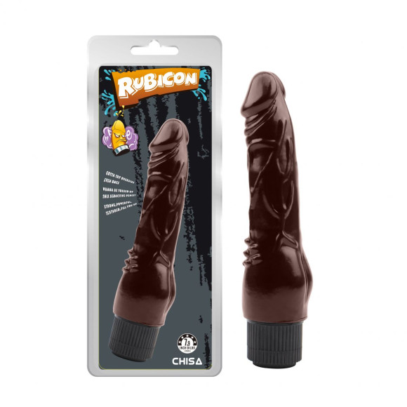 Коричневый вибратор-реалистик Vibrating Naughty Cock - 20 см. Коричневый вибратор-реалистик Vibrating Naughty Cock - 20 см.