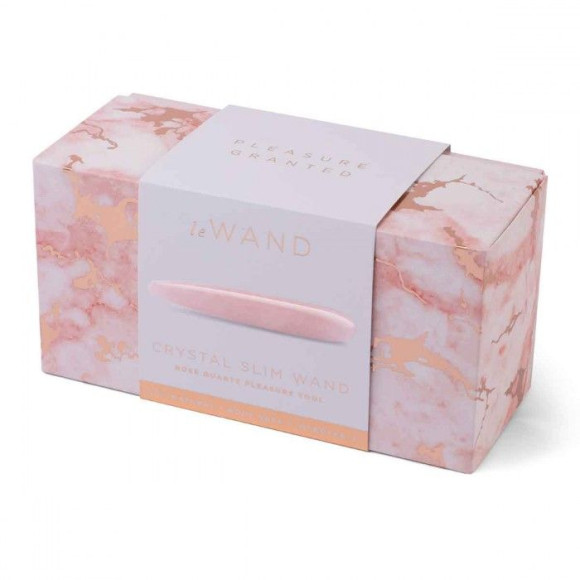 Массажер Le Wand Crystal Slim Wand из розового кварца Массажер Le Wand Crystal Slim Wand из розового кварца