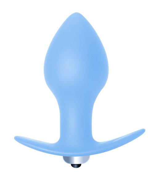Голубая анальная вибропробка Bulb Anal Plug - 10 см. Голубая анальная вибропробка Bulb Anal Plug - 10 см.