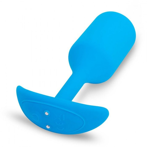 Голубая вибропробка для ношения B-vibe Snug Plug 3 - 12,4 см. Голубая вибропробка для ношения B-vibe Snug Plug 3 - 12,4 см.