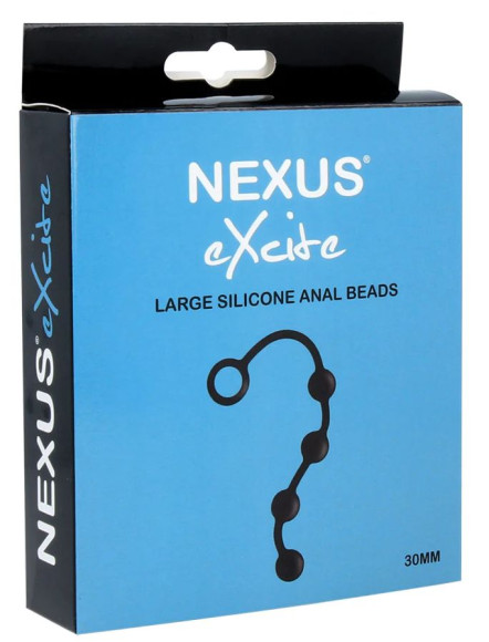 Черная анальная цепочка NEXUS Excite L - 27 см. Черная анальная цепочка NEXUS Excite L - 27 см.