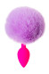 Розовая анальная втулка Sweet bunny с сиреневым пушистым хвостиком Розовая анальная втулка Sweet bunny с сиреневым пушистым хвостиком