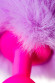 Розовая анальная втулка Sweet bunny с сиреневым пушистым хвостиком Розовая анальная втулка Sweet bunny с сиреневым пушистым хвостиком