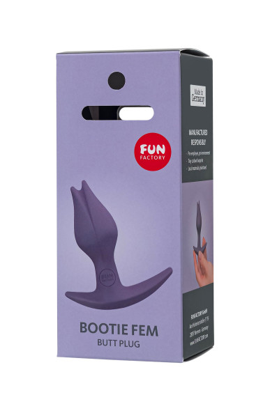 Фиоелетовый анальный стимулятор Bootie Fem - 8,5 см. Фиоелетовый анальный стимулятор Bootie Fem - 8,5 см.
