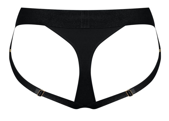 Черные трусики для насадок Heroine Lingerie Harness - size M Черные трусики для насадок Heroine Lingerie Harness - size M