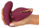 Малиновый вибратор с подвижными язычками 2 Function Vibrator - 20,6 см.