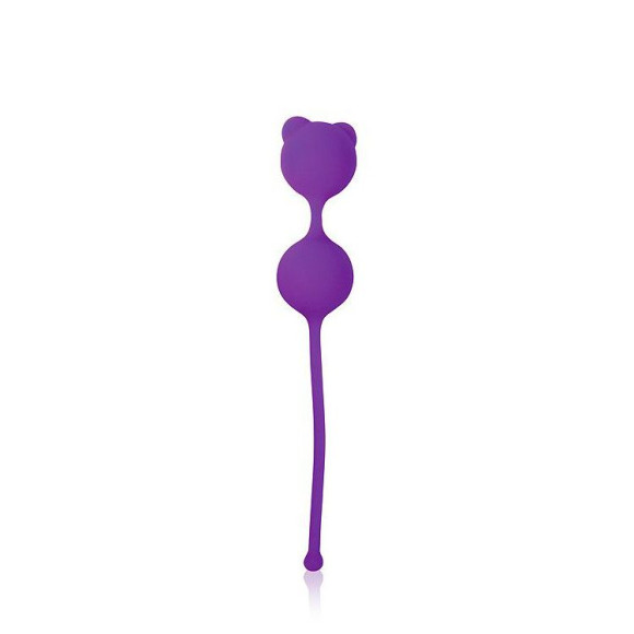 Фиолетовые вагинальные шарики с ушками Cosmo Фиолетовые вагинальные шарики с ушками Cosmo