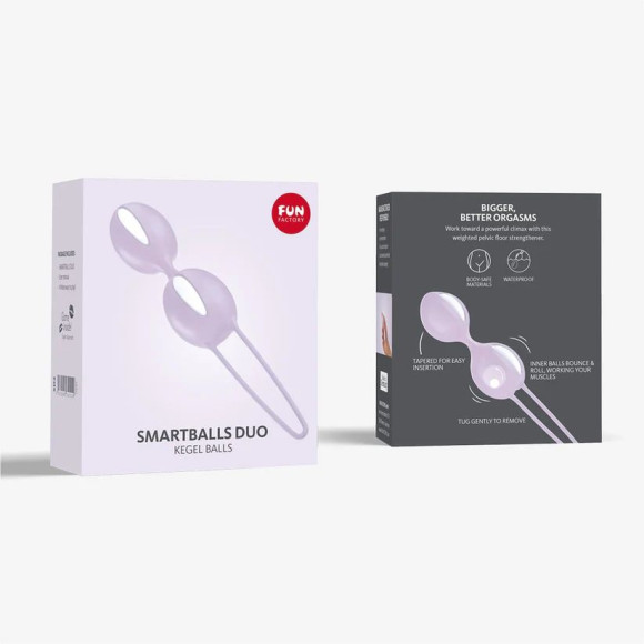 Сиреневые вагинальные шарики Smartballs Duo Сиреневые вагинальные шарики Smartballs Duo