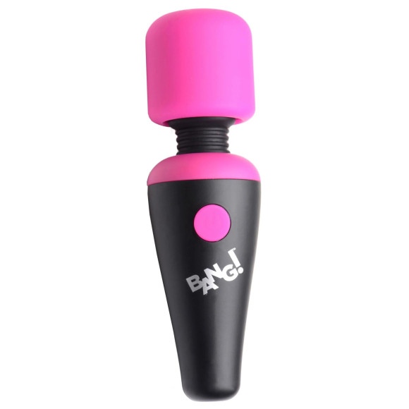 Розово-черный мини-вибромассажер 10X Vibrating Mini Silicone Wand Розово-черный мини-вибромассажер 10X Vibrating Mini Silicone Wand