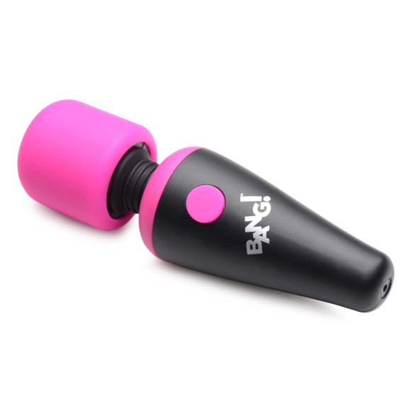 Розово-черный мини-вибромассажер 10X Vibrating Mini Silicone Wand Розово-черный мини-вибромассажер 10X Vibrating Mini Silicone Wand