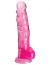 Розовый фаллоимитатор с мошонкой на присоске 8’’ Cock with Balls - 22,2 см.
