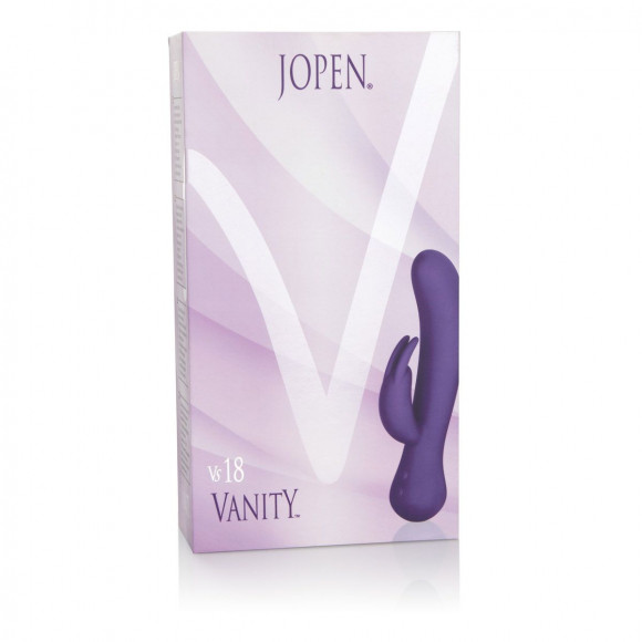 Фиолетовый вибратор со стимулятором клитора Vanity Vs18 - 21 см. Фиолетовый вибратор со стимулятором клитора Vanity Vs18 - 21 см.