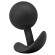 Черная анальная пробка Silicone Vibra Plug - 8,9 см. Черная анальная пробка Silicone Vibra Plug - 8,9 см.