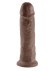 Коричневый фаллос-гигант 10 Cock - 25,4 см. Коричневый фаллос-гигант 10 Cock - 25,4 см.