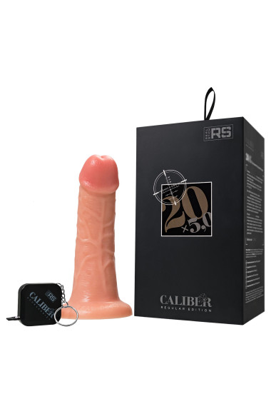 Телесный фаллоимитатор на присоске RealStick CALIBER - 20 см. Телесный фаллоимитатор на присоске RealStick CALIBER - 20 см.