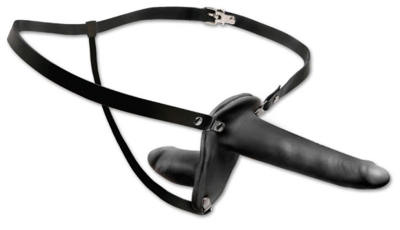 Женский страпон с вагинальной пробкой Double Penetrix Strap-on - 15 см. Женский страпон с вагинальной пробкой Double Penetrix Strap-on - 15 см.