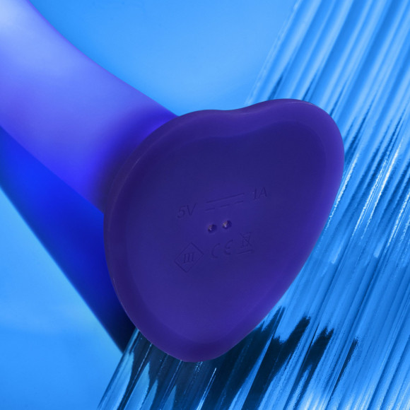 Светящийся фаллоимитатор Strap-on-me Glow-Led Dildo - size M Светящийся фаллоимитатор Strap-on-me Glow-Led Dildo - size M
