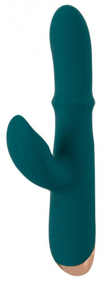 Зеленый вибратор-кролик с подвижным кольцом Thumping Rabbit Vibrator - 22,7 см. Зеленый вибратор-кролик с подвижным кольцом Thumping Rabbit Vibrator - 22,7 см.