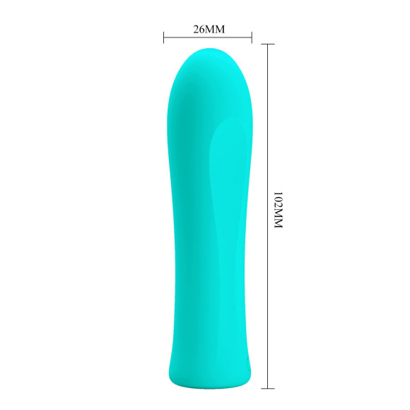 Мятный мини-вибратор Alfreda - 10,2 см. Мятный мини-вибратор Alfreda - 10,2 см.