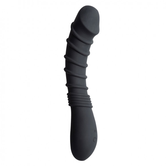 Черный вибромассажер Appetency Wild Ribbed Vibe - 21,5 см. Черный вибромассажер Appetency Wild Ribbed Vibe - 21,5 см.