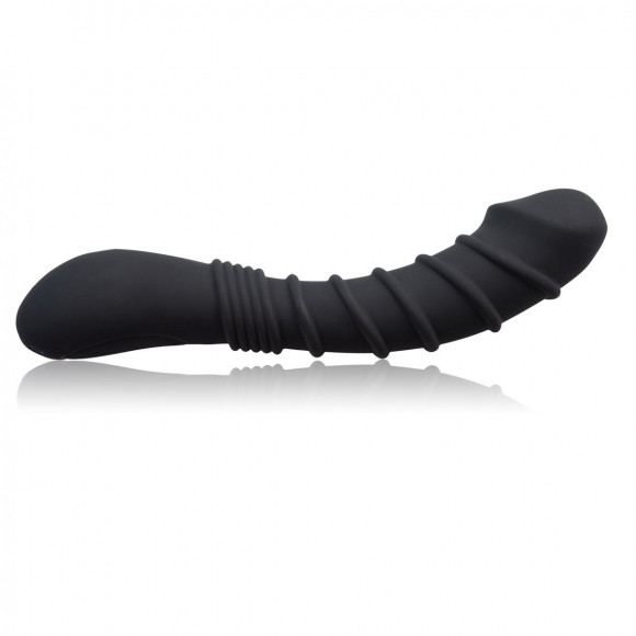 Черный вибромассажер Appetency Wild Ribbed Vibe - 21,5 см. Черный вибромассажер Appetency Wild Ribbed Vibe - 21,5 см.