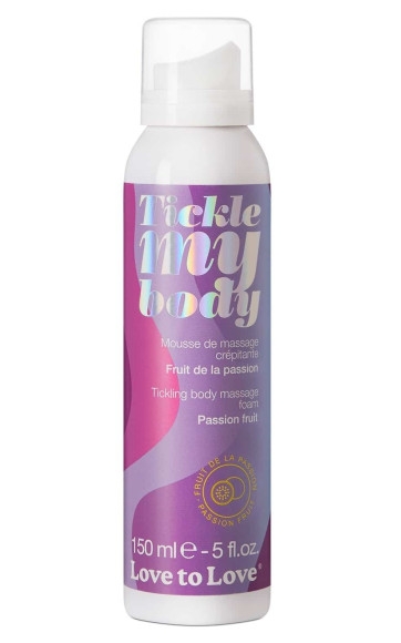 Массажная хрустящая пенка Tickle my body с ароматом маракуйи - 150 мл. Массажная хрустящая пенка Tickle my body с ароматом маракуйи - 150 мл.