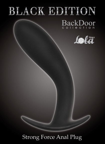 Чёрная анальная пробка Strong Force Anal Plug - 13,5 см. Чёрная анальная пробка Strong Force Anal Plug - 13,5 см.