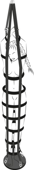 Подвесная клетка из ремешков Hanging strap cage Подвесная клетка из ремешков Hanging strap cage