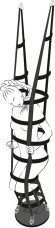 Подвесная клетка из ремешков Hanging strap cage Подвесная клетка из ремешков Hanging strap cage